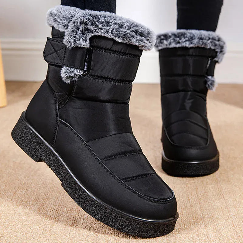 KissICON Women's Boots Snow New Women Shoes Platform Shoes