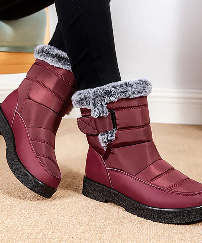 KissICON Women's Boots Snow New Women Shoes Platform Shoes
