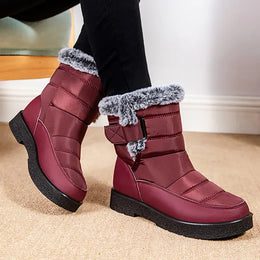 KissICON Women's Boots Snow New Women Shoes Platform Shoes
