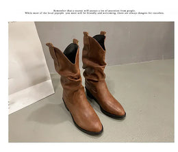 KissICON Women's Boots Winter 2024 Fashion Casual Low Heel