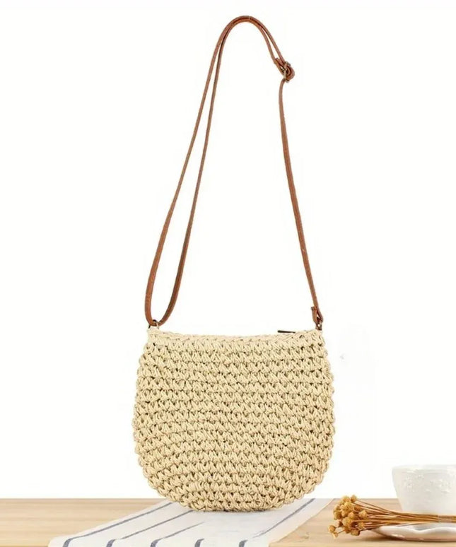 KissICON Women's Crossbody – Woven Wooden Beads