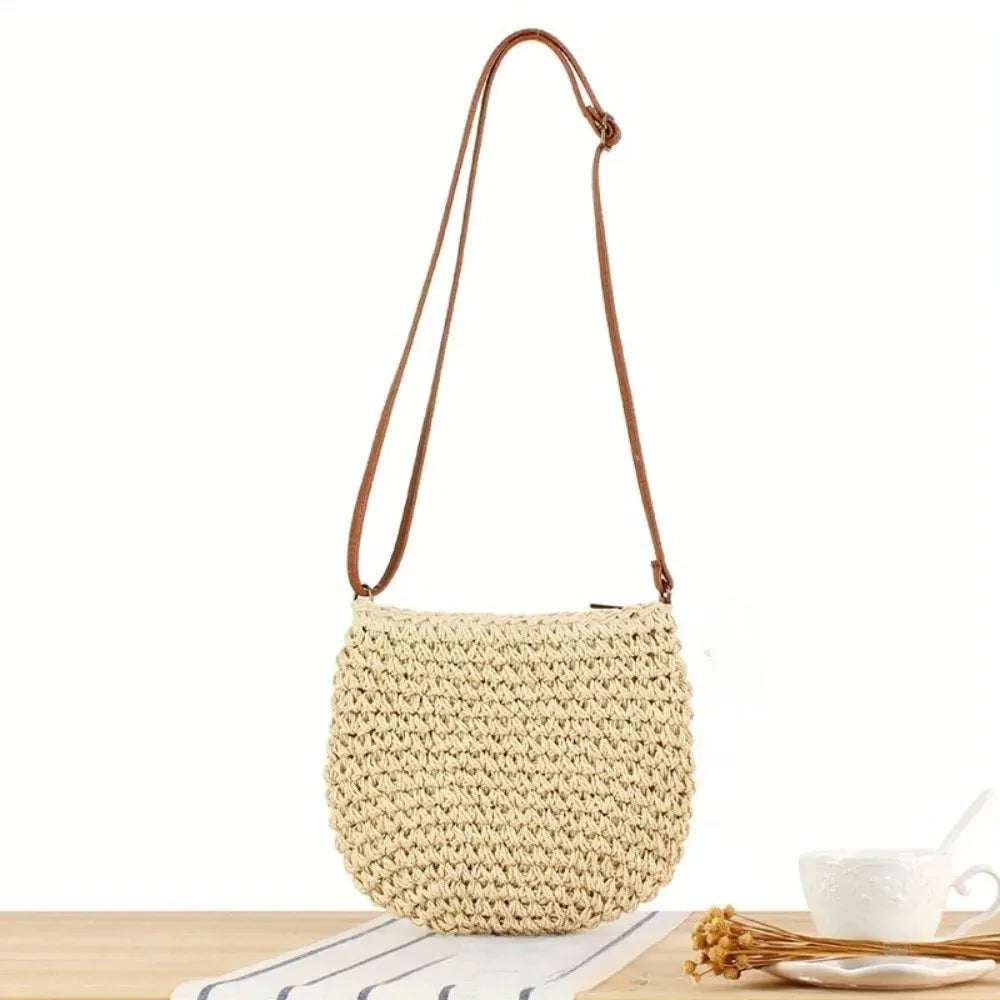 KissICON Women's Crossbody – Woven Wooden Beads