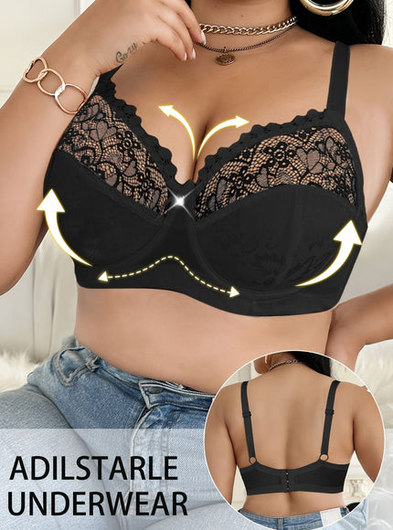 KissICON Women's Curve Bras – Underwire Elegant Lace