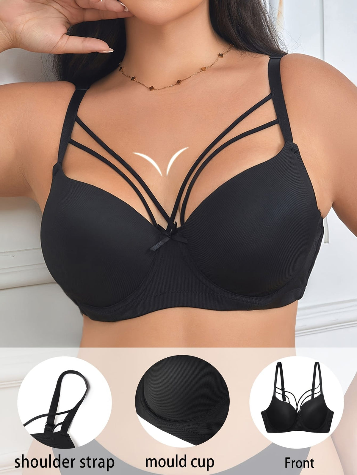 KissICON Women's Curve Bras – Underwire Full Coverage