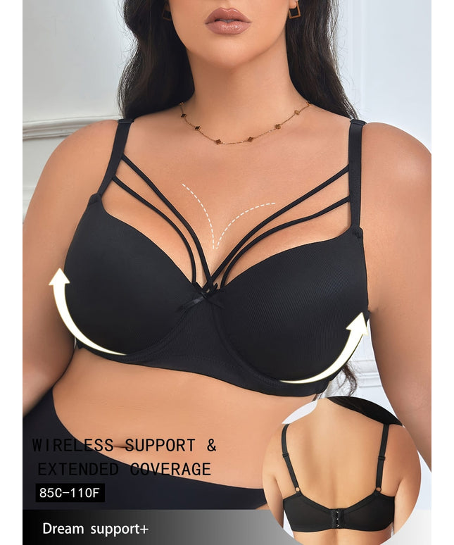 KissICON Women's Curve Bras – Underwire Full Coverage
