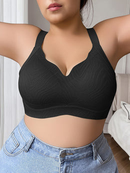 KissICON Women's Curve Light Green Bra – Elasticity Nylon Elastane