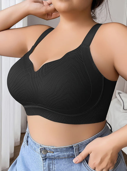 KissICON Women's Curve Light Green Bra – Elasticity Nylon Elastane