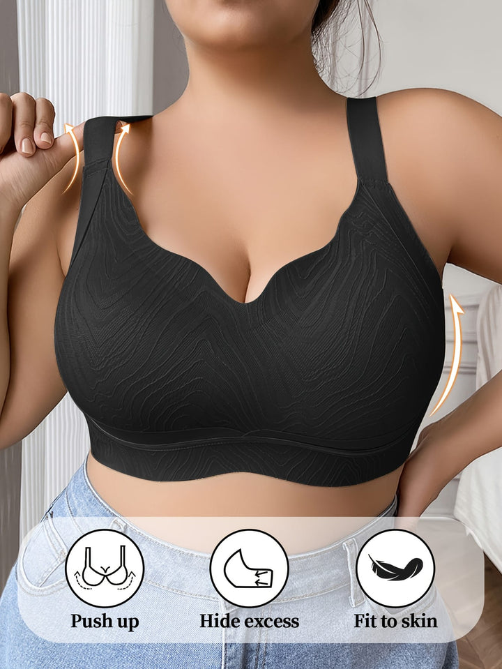 Women's Curve Light Green Bra – Elasticity Nylon Elastane