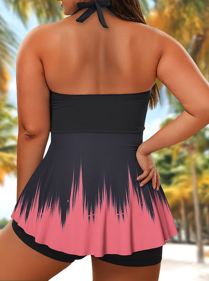 KissICON Women's Curve Tankini – Conservative Adjustable Straps