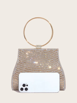 Dropshipman Women's Diamond Handbags Rhinestones Evening Bags Bridal Stones Clutch Purse Lady Clutches Bags Party Wedding Evening Bag Female