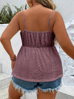 KissICON Women's Elegant Off-Shoulder Lace Trim Sleeveless Tank Top