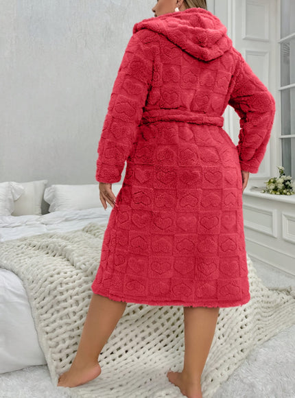 KissICON Women'S Elegant V-Neck Long Sleeve Robe - Cozy