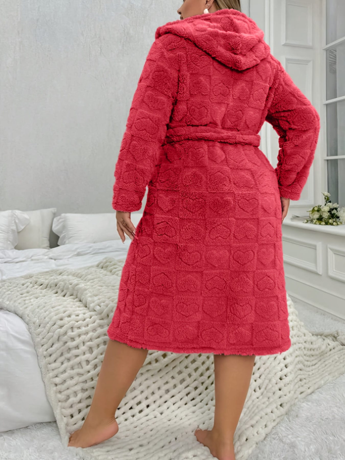 KissICON Women'S Elegant V-Neck Long Sleeve Robe - Cozy