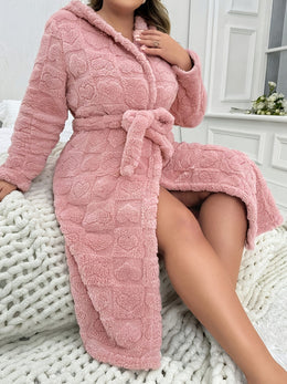 KissICON Women'S Elegant V-Neck Long Sleeve Robe - Cozy