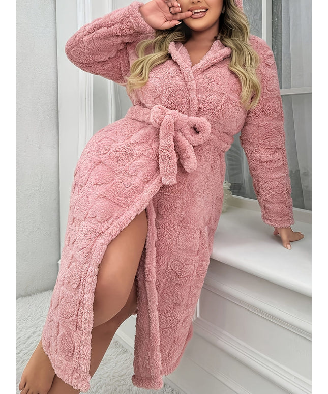 KissICON Women'S Elegant V-Neck Long Sleeve Robe - Cozy