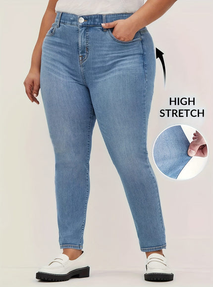 jkthpu-45 Women's Extra Wide Leg Light Wash Blue Distressed