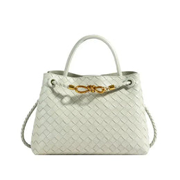 KissICON Women's Fashionable Elegant Woven Texture Shoulder Crossbody