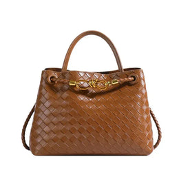 KissICON Women's Fashionable Elegant Woven Texture Shoulder Crossbody