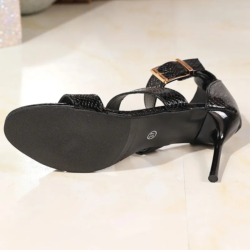 KissICON Women's Gold Pu Leather Party Banquet Shoes Plus