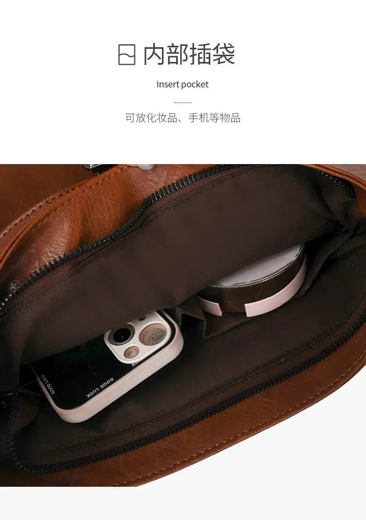 KissICON Women's Hand High-end Leather Showing Elegant