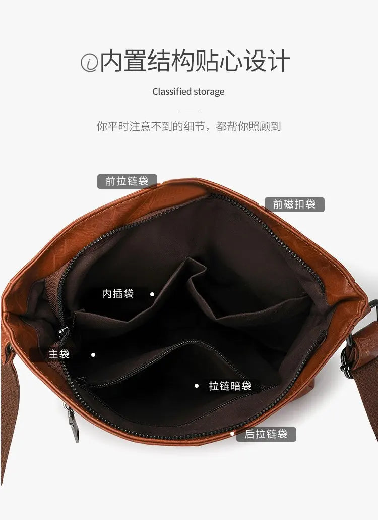 KissICON Women's Hand High-end Leather Showing Elegant