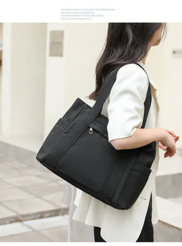 KissICON Women's Handbag – Fashionable Canvas Top-handle