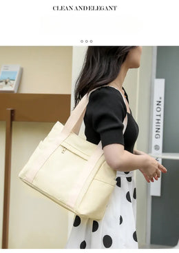 KissICON Women's Handbag – Fashionable Canvas Top-handle