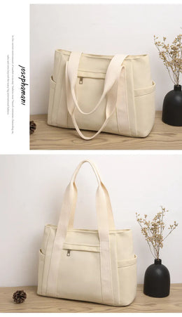 KissICON Women's Handbag – Fashionable Canvas Top-handle