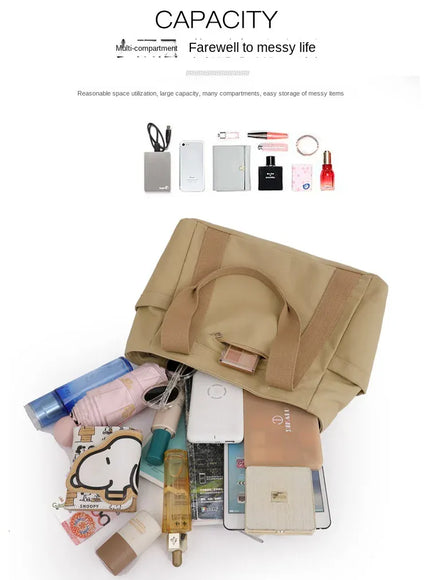 KissICON Women's Handbag – Fashionable Canvas Top-handle