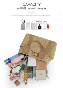 KissICON Women's Handbag – Fashionable Canvas Top-handle