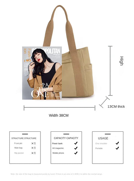 KissICON Women's Handbag – Fashionable Canvas Top-handle