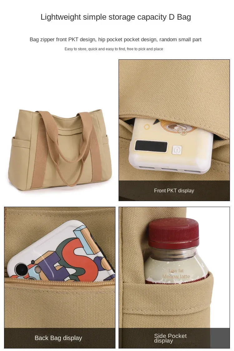 KissICON Women's Handbag – Fashionable Canvas Top-handle