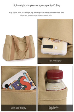 KissICON Women's Handbag – Fashionable Canvas Top-handle