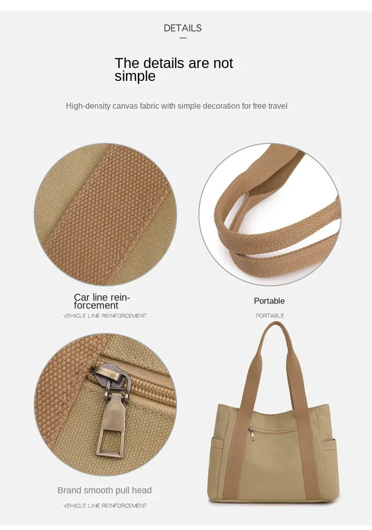 KissICON Women's Handbag – Fashionable Canvas Top-handle