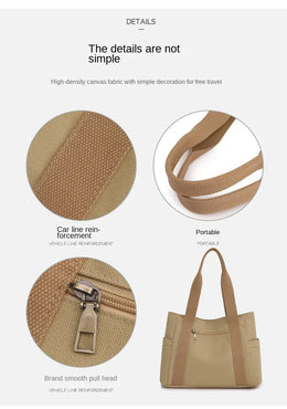 KissICON Women's Handbag – Fashionable Canvas Top-handle