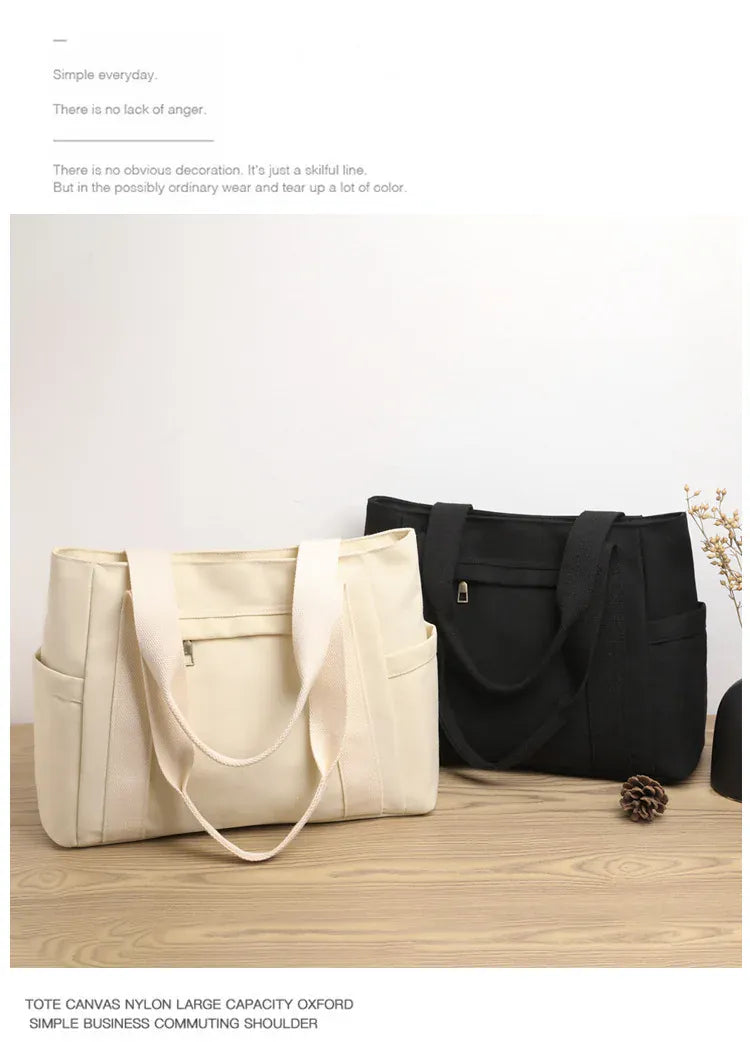 KissICON Women's Handbag – Fashionable Canvas Top-handle
