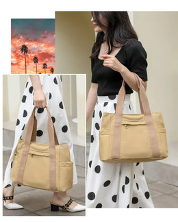KissICON Women's Handbag – Fashionable Canvas Top-handle