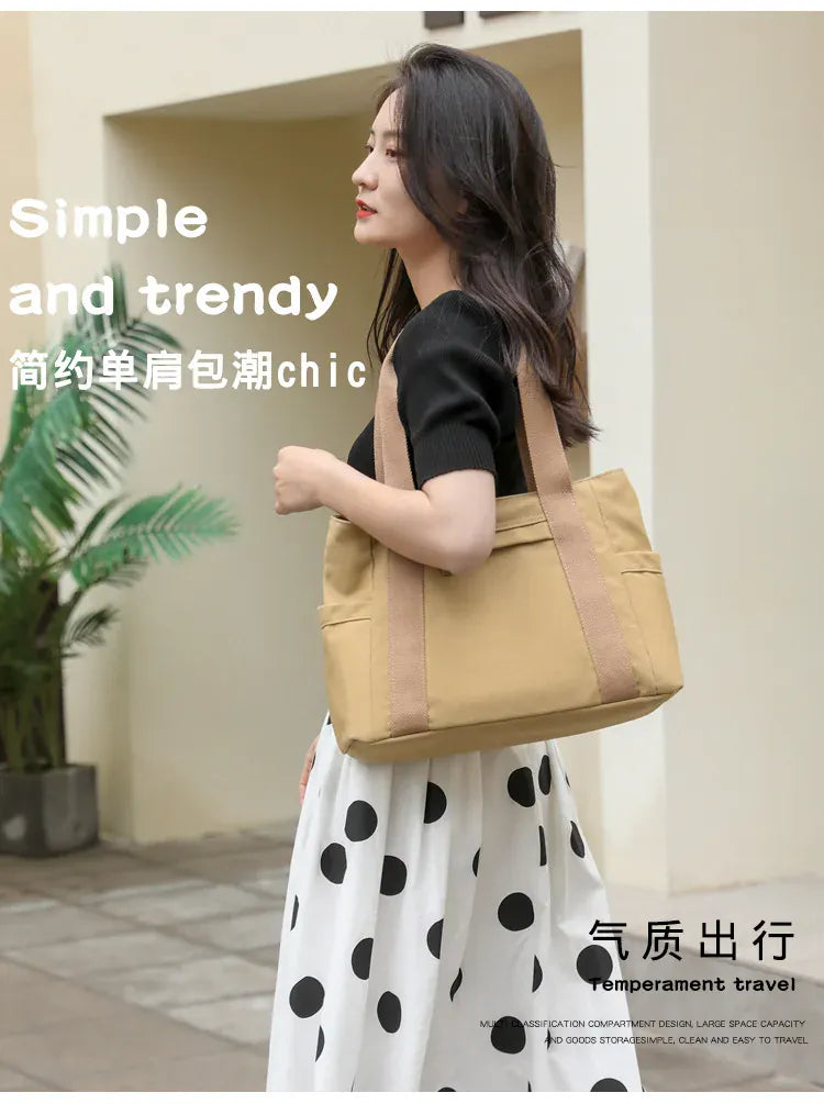 KissICON Women's Handbag – Fashionable Canvas Top-handle