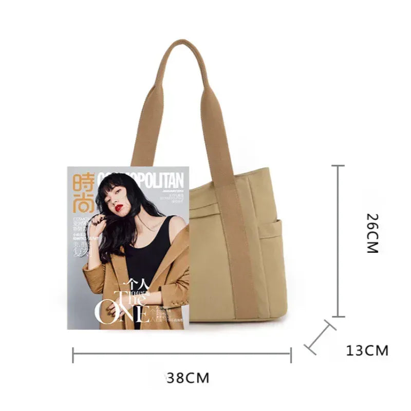 KissICON Women's Handbag – Fashionable Canvas Top-handle