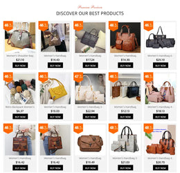 KissICON Women's Handbag – Shoulder Purse Vintage