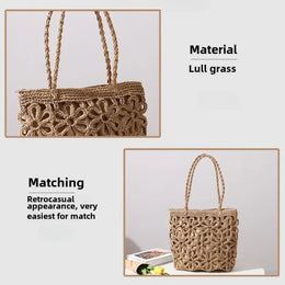 KissICON Women's Handbag – Woven Hollow Shoulder