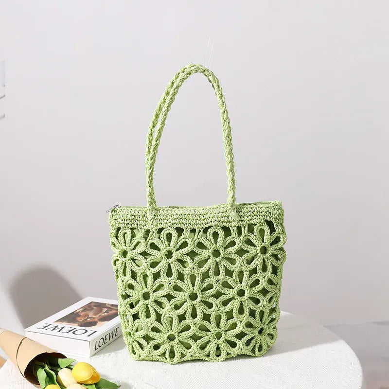 KissICON Women's Handbag – Woven Hollow Shoulder