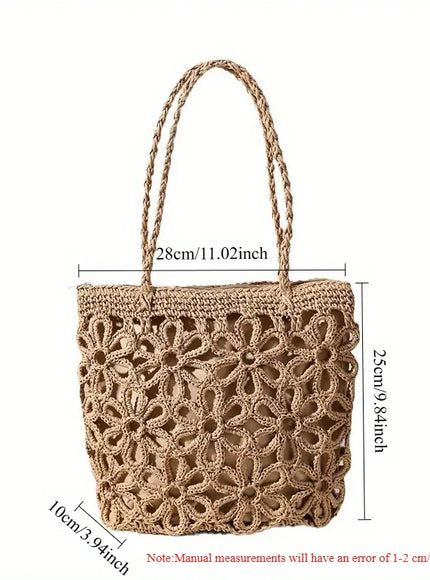 KissICON Women's Handbag – Woven Hollow Shoulder