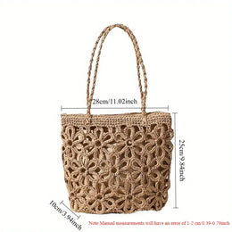 KissICON Women's Handbag – Woven Hollow Shoulder