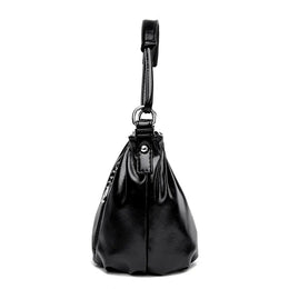 KissICON Women's Handbags Solid Color PU Leather Shoulder