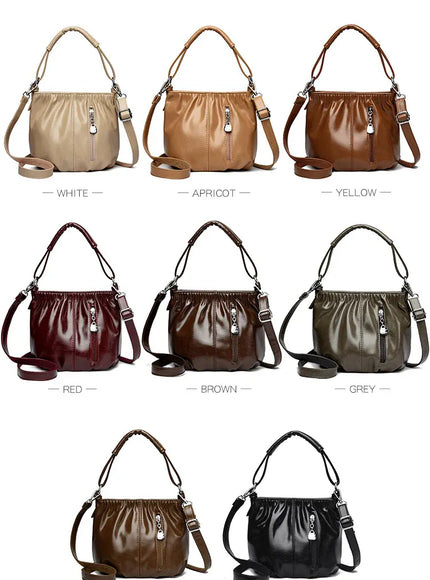 KissICON Women's Handbags Solid Color PU Leather Shoulder