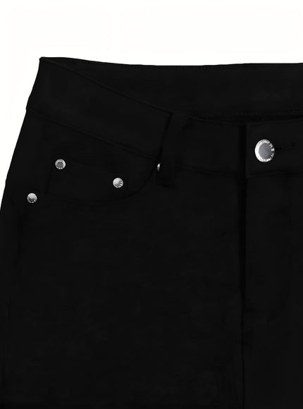 jkthpu-45 Women'S High-Waist Stretch Skinny Jeans with Metal Button