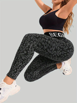 jkthpu-45 Women's High-Waisted Yoga Pants - Non-See-Through Stretchy Workout