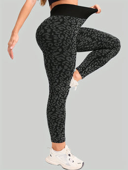 jkthpu-45 Women's High-Waisted Yoga Pants - Non-See-Through Stretchy Workout