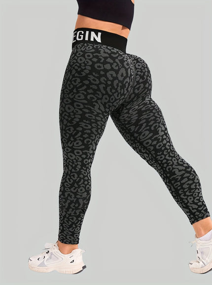 jkthpu-45 Women's High-Waisted Yoga Pants - Non-See-Through Stretchy Workout